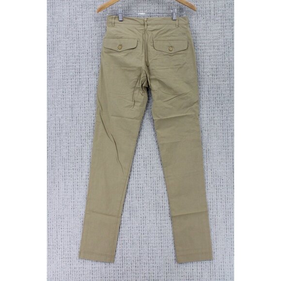 Swet Tailor Chino Pants Mens 28X32 Brown Solid Casual Flat Front Flexible NWT - Picture 5 of 7